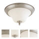 Dupont 2 Light 13 inch Brushed Nickel Flush Mount Ceiling Light
