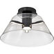 Edmond LED 17 inch Matte Black Semi Flush Mount Ceiling Light