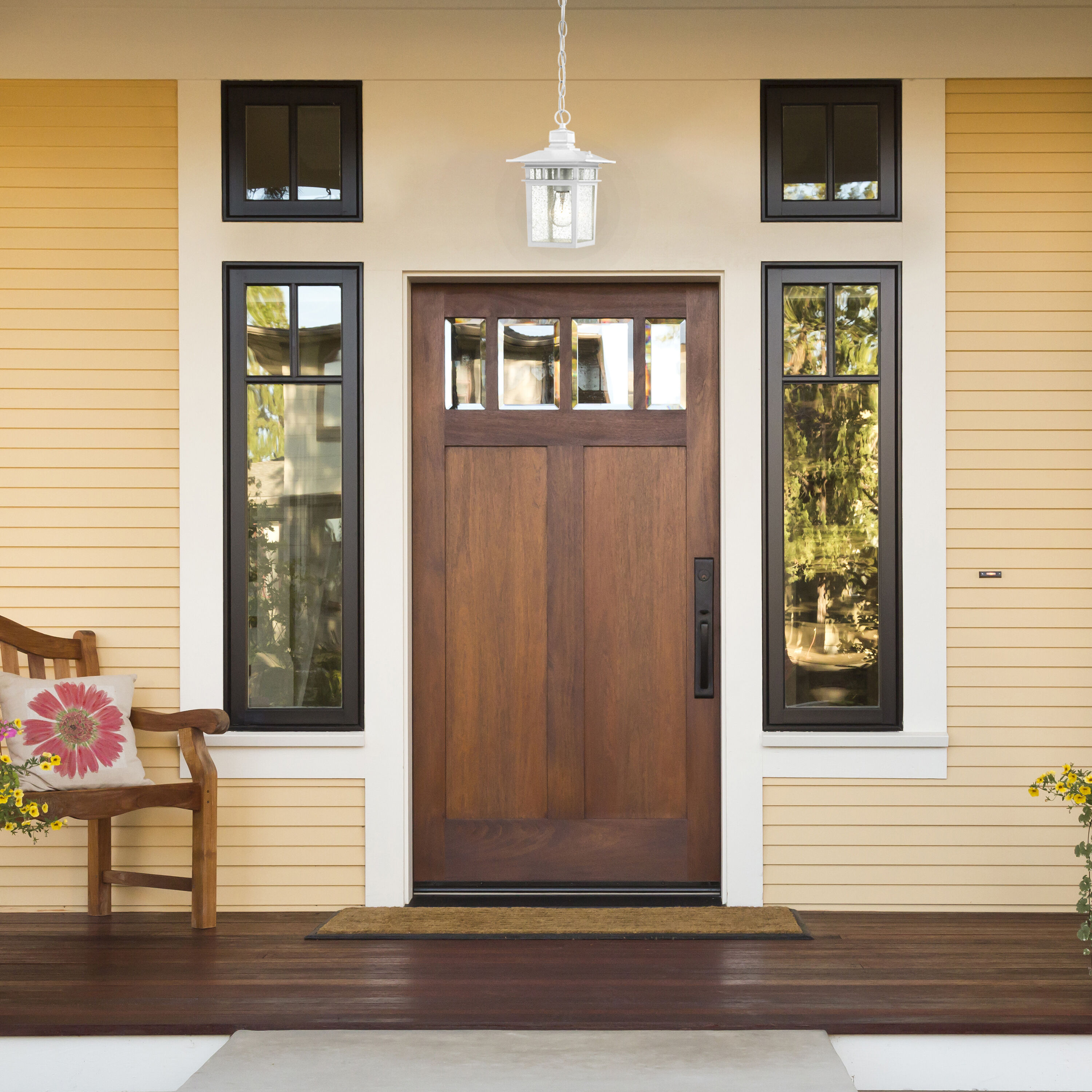 Cove Neck 1 Light 7 inch White Outdoor Hanging Lantern