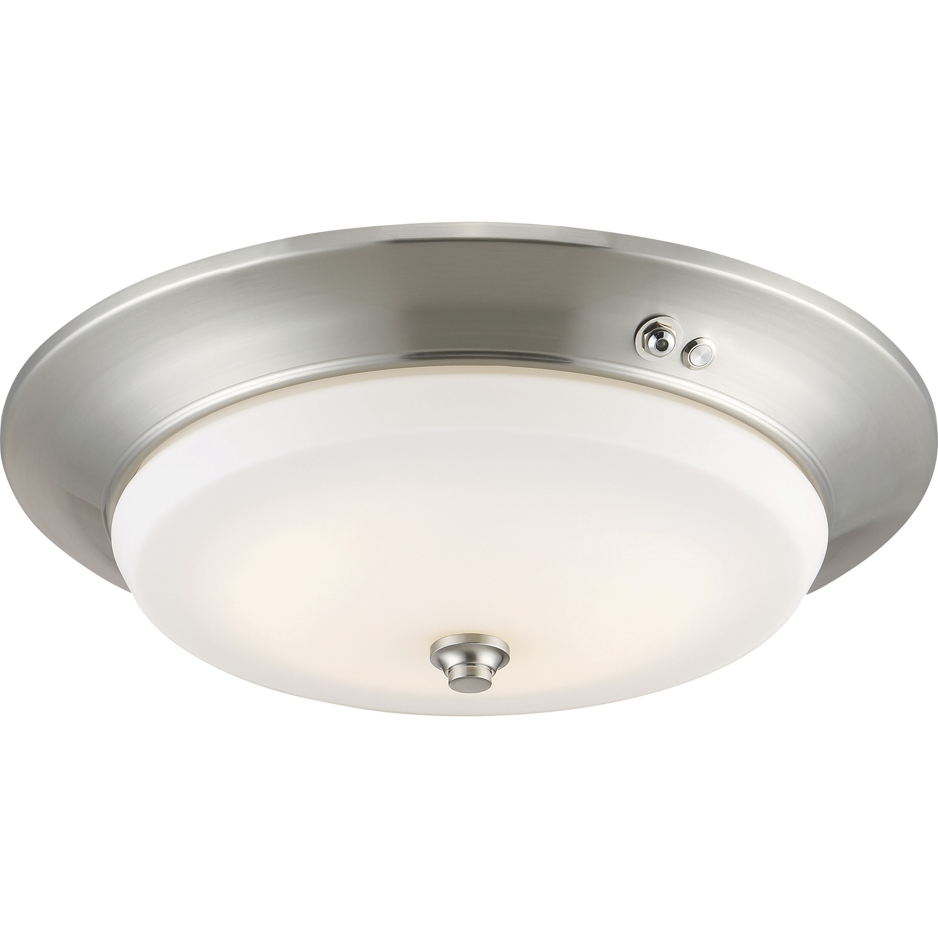 Brentwood LED 15 inch Brushed Nickel Flush Mount Ceiling Light