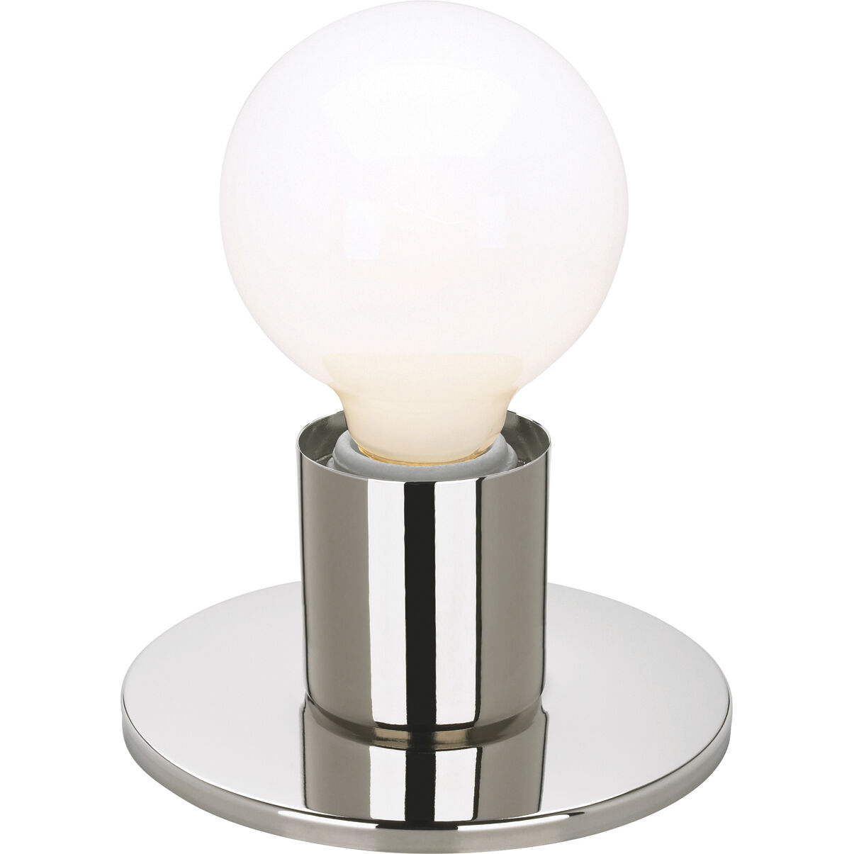 Brentwood 1 Light 5 inch Polished Nickel Flush Mount Ceiling Light 