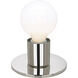 Brentwood 1 Light 5 inch Polished Nickel Flush Mount Ceiling Light 