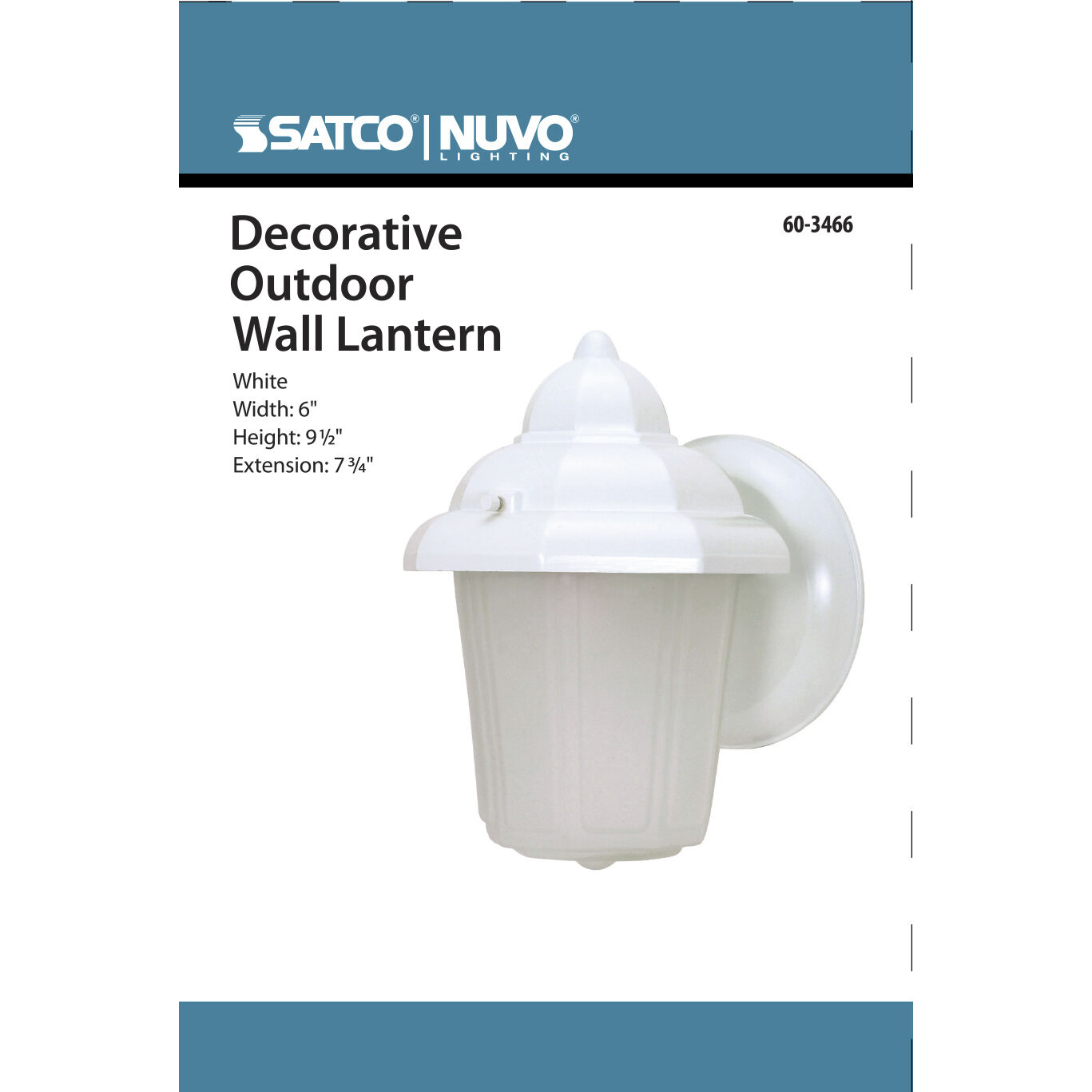 Brentwood 1 Light 9 inch White Outdoor Wall Lantern