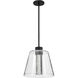 Aura LED 12 inch Matte Black Pendant Ceiling Light