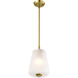 Lune 8 inch Vintage Brass Pendant Ceiling Light