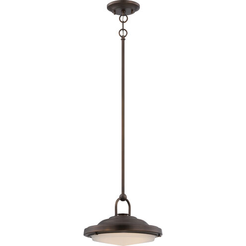 Sawyer LED 11.75 inch Antique Brass Pendant Ceiling Light