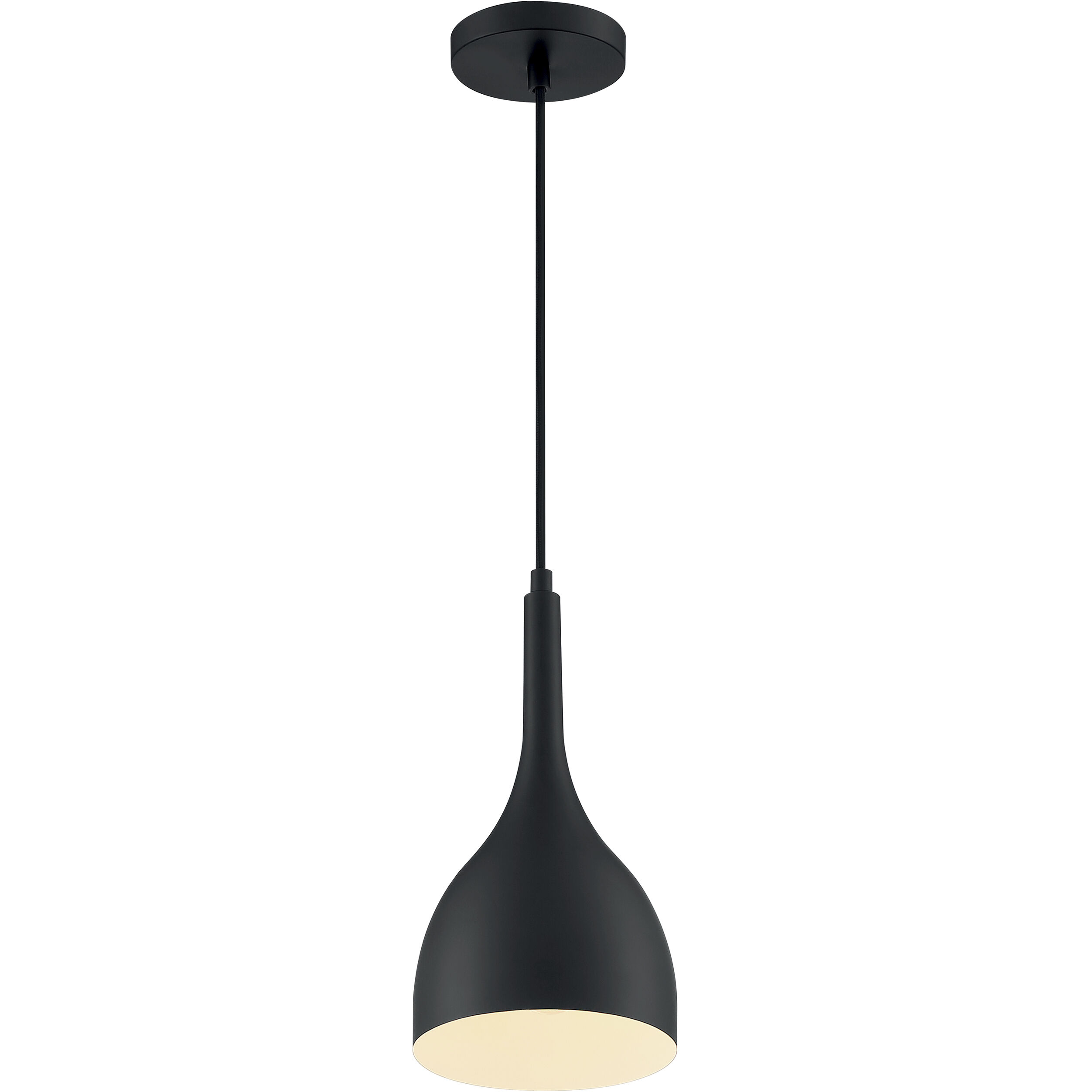 Bellcap 1 Light 6.75 inch Matte Black Pendant Ceiling Light
