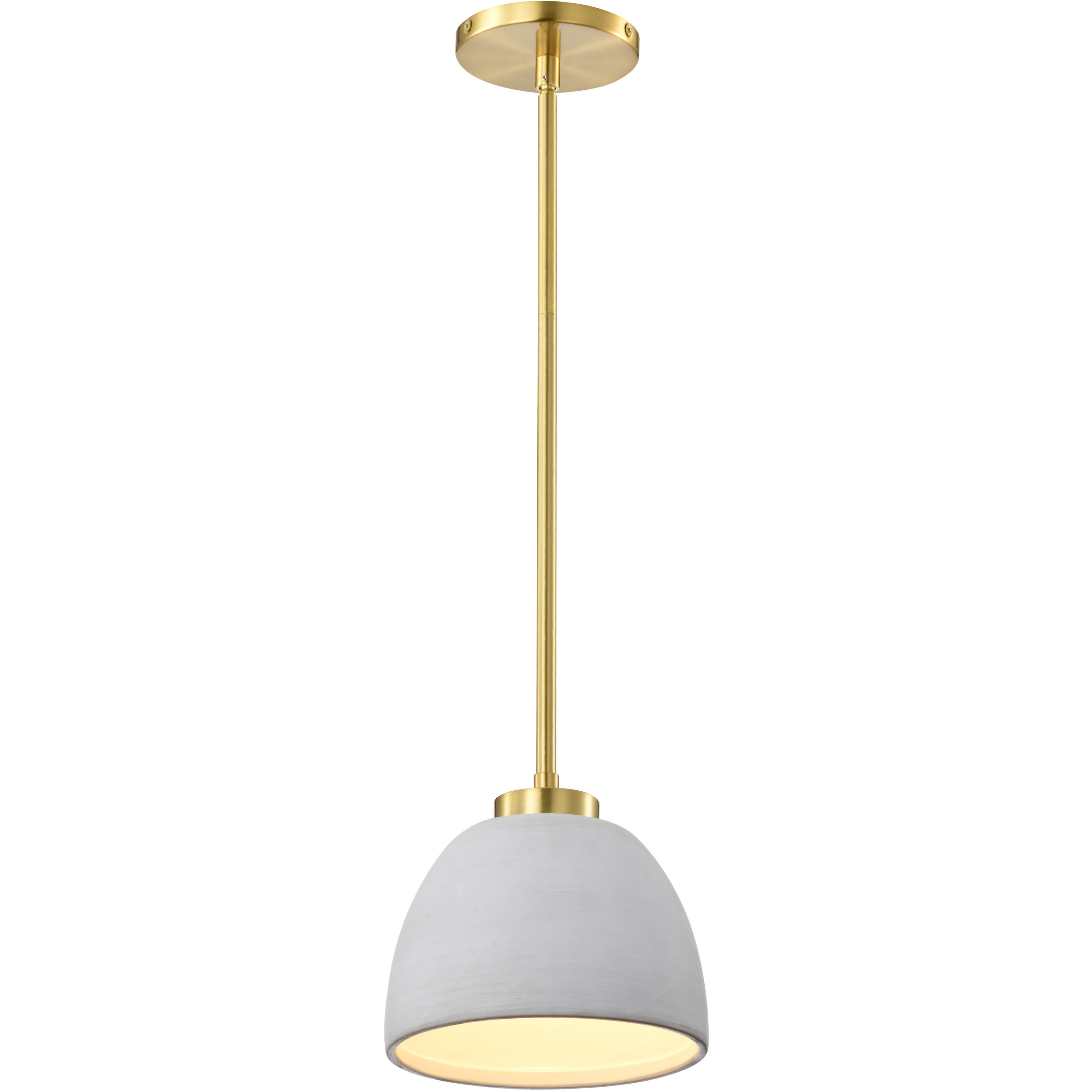 Collins 7.5 inch Brushed Brass Pendant Ceiling Light