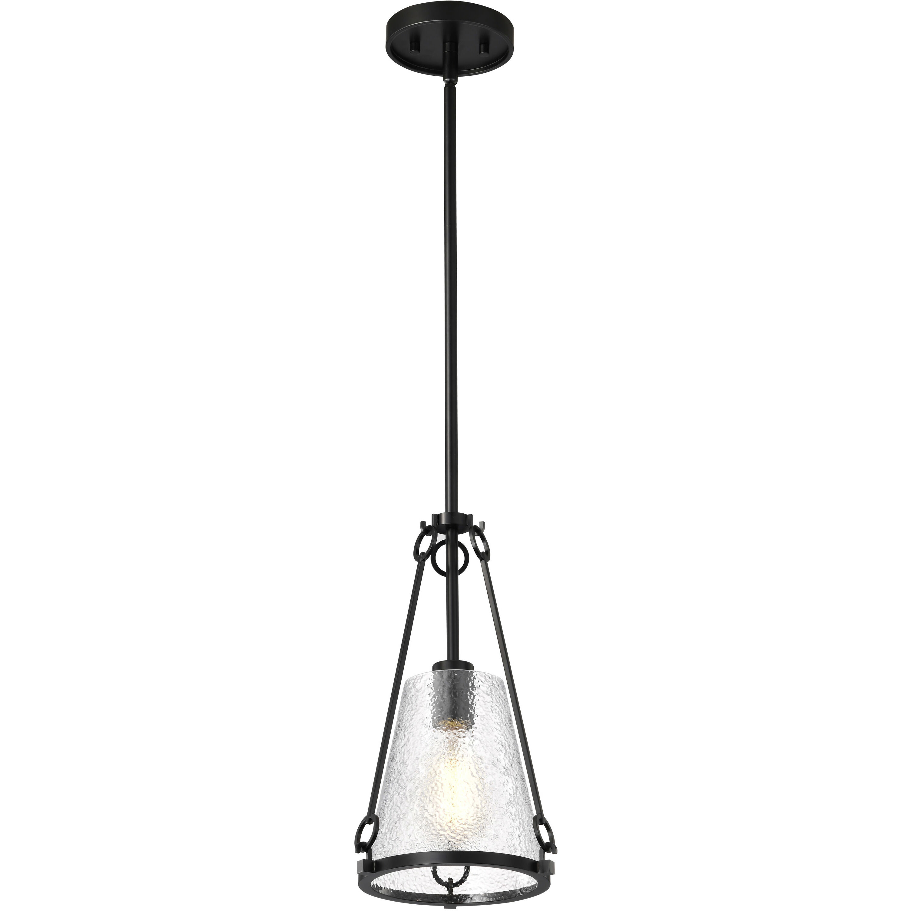 Valentine 8 inch Black Pendant Ceiling Light