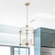 Yorktown 4 Light 16 inch Burnished Brass Pendant Ceiling Light