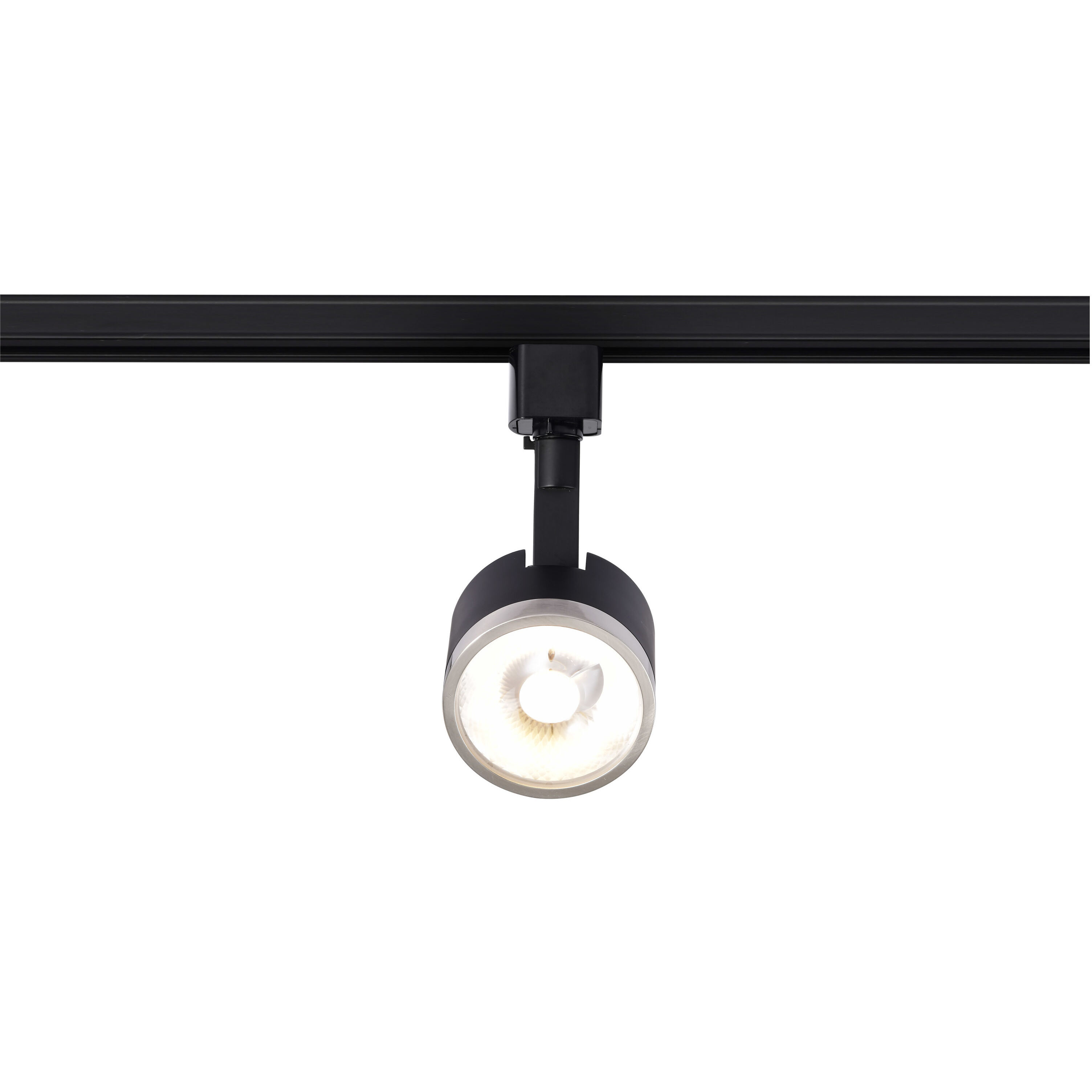 Brentwood 1 Light 120 Matte Black and Brushed Nickel Track Lighting Ceiling Light