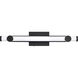 Bowman LED 24 inch Matte Black Vanity Light Wall Light