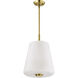 Lune 12 inch Vintage Brass Pendant Ceiling Light