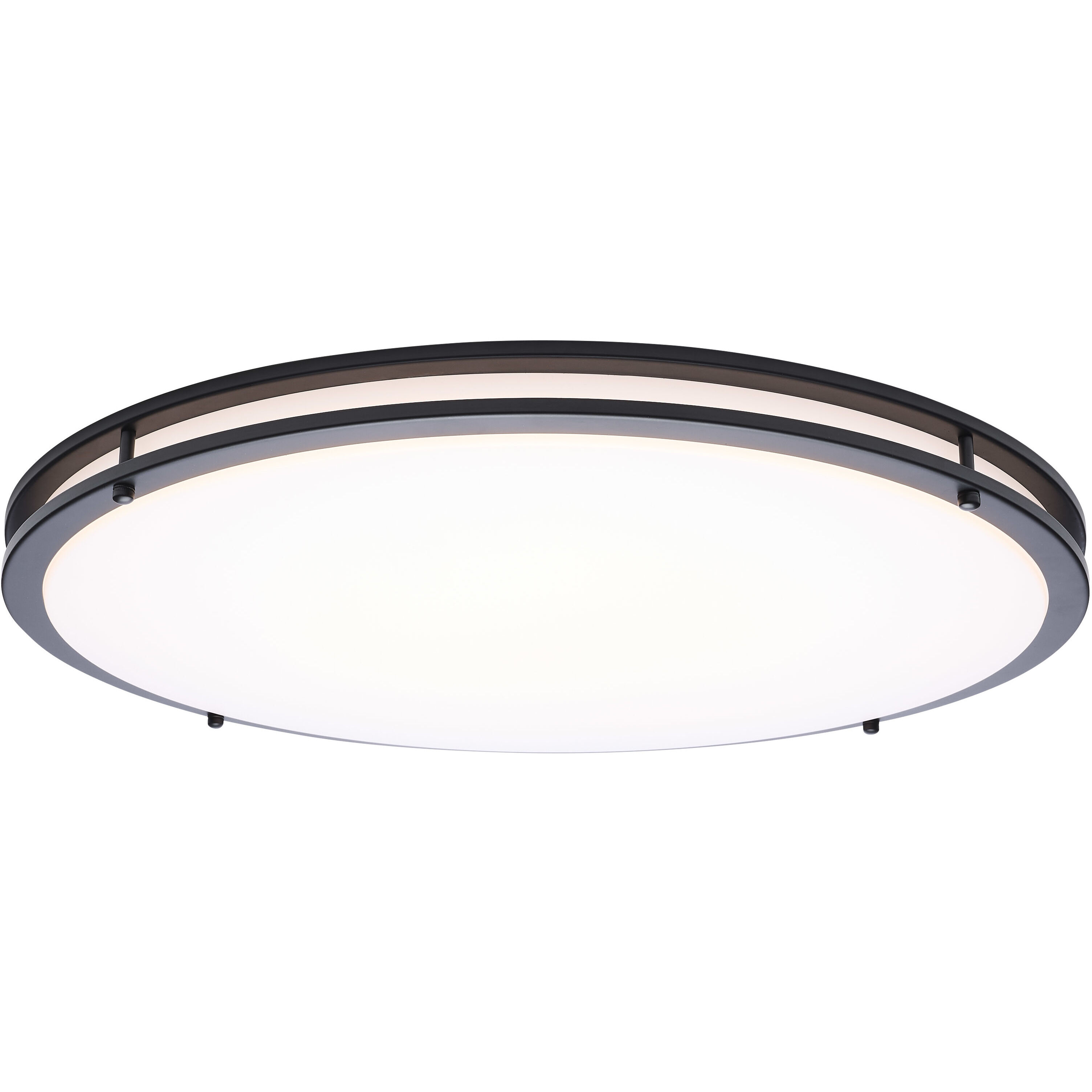 Glamour LED 23.62 inch Black Flush Mount Ceiling Light