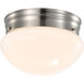 Brentwood LED 7 inch Brushed Nickel Flush Mount Ceiling Light