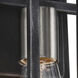 Lake 1 Light 8 inch Iron Black and Brushed Nickel Accents Wall Sconce Wall Light