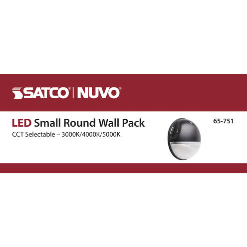 Brentwood LED 9 inch Bronze Outdoor Wall Pack