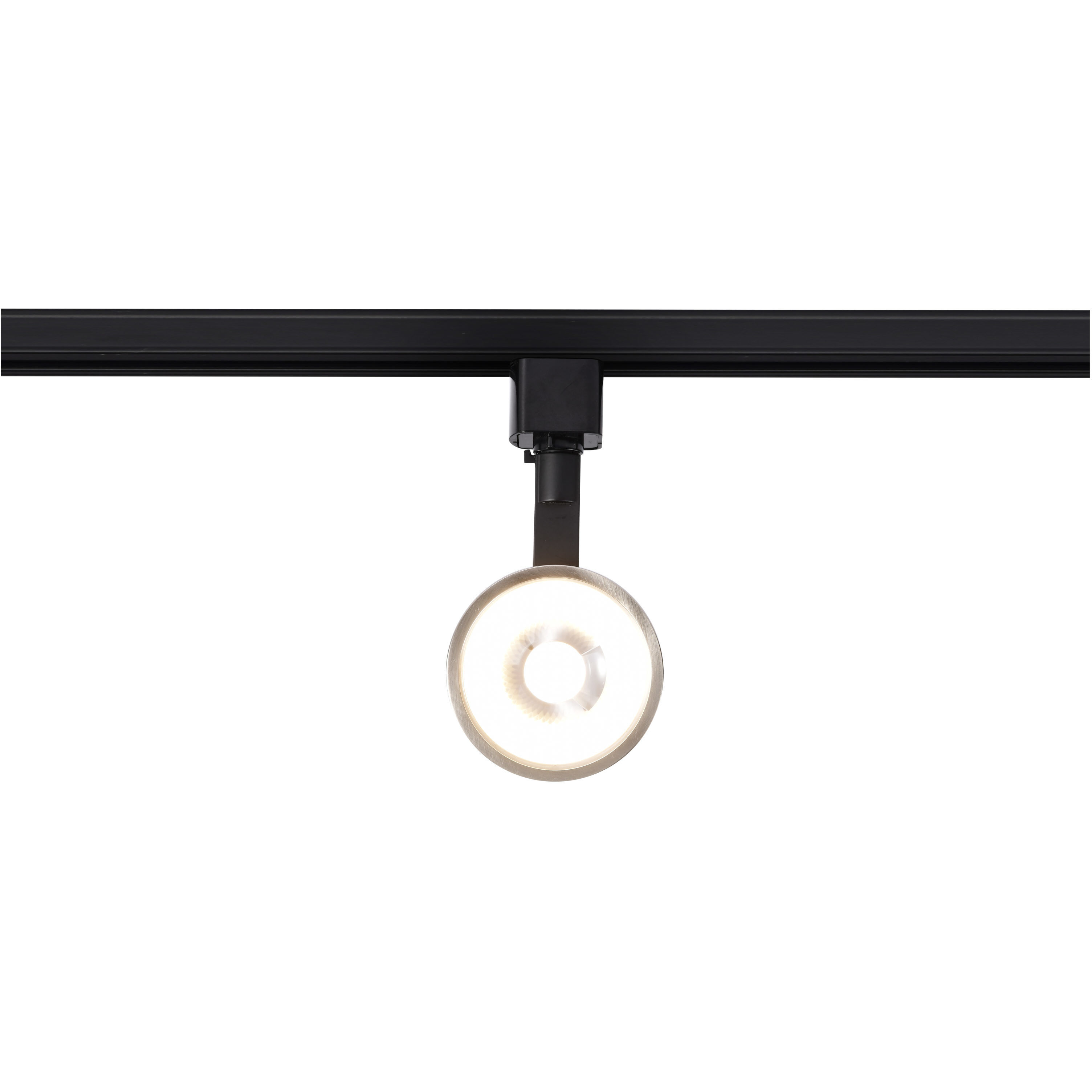 Brentwood 1 Light 120 Matte Black and Brushed Nickel Track Lighting Ceiling Light