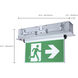 Running Man Brushed Aluminum Exit Sign