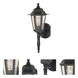 Central Park 1 Light 12 inch Textured Black Outdoor Wall Lantern