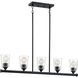 Bransel 5 Light 5 inch Matte Black Pendant Ceiling Light