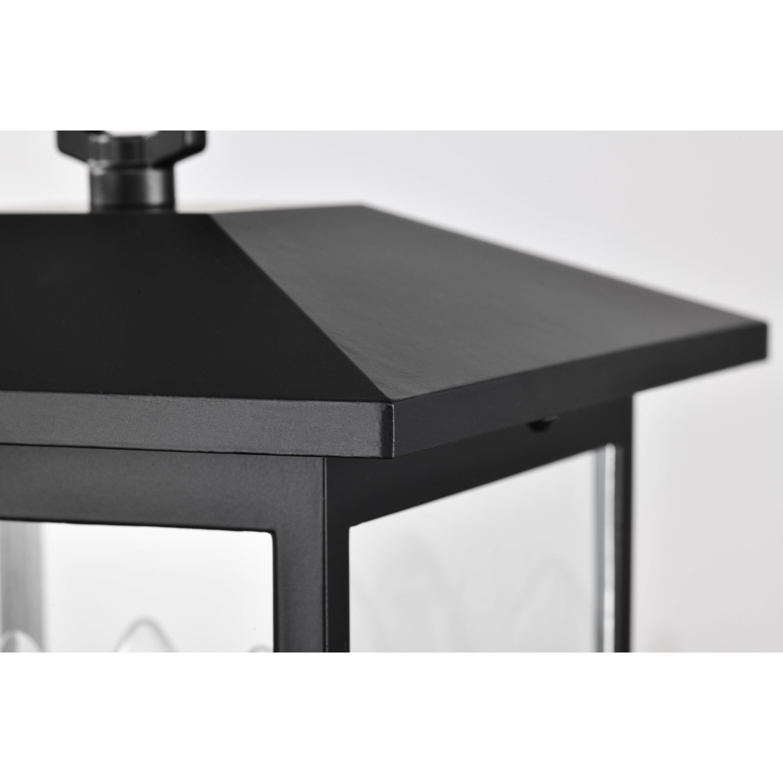 Jamesport 15 inch Matte Black Post Lantern