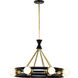 Marsden 8 Light 23.13 inch Matte Black Chandelier Ceiling Light