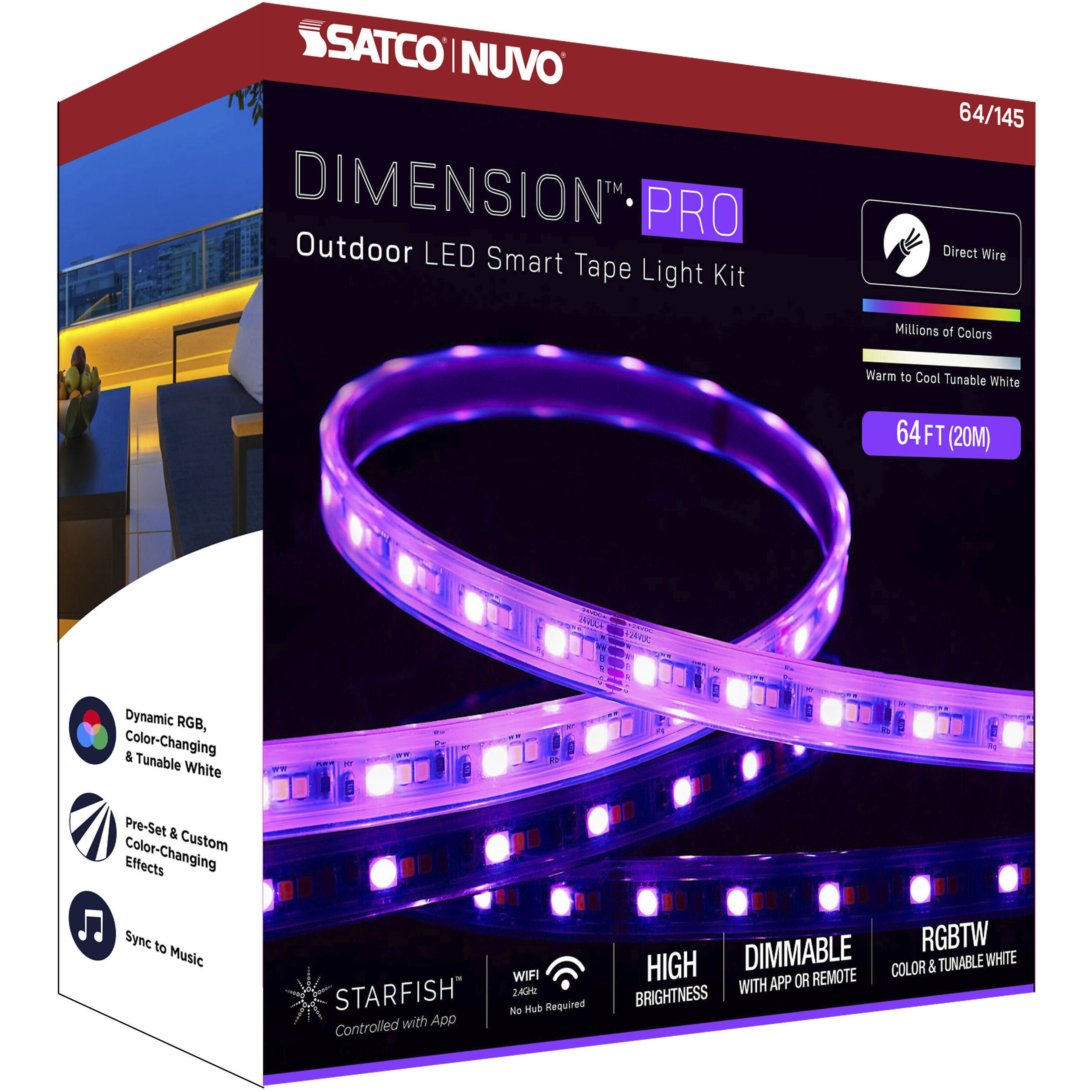 Dimension White 2700K 787.44 inch Tape Light