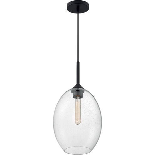 Aria 1 Light 9.63 inch Matte Black Pendant Ceiling Light
