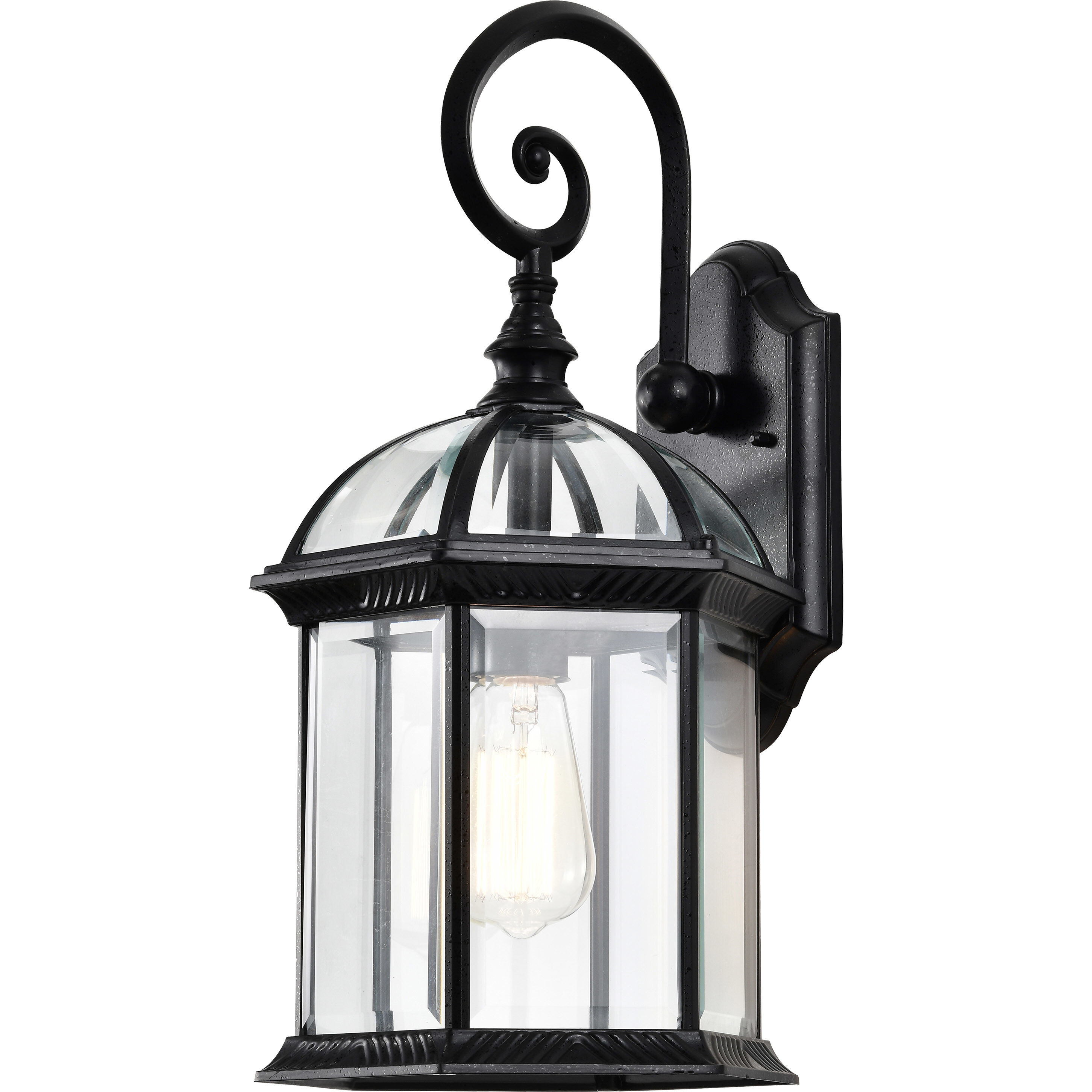 Boxwood 1 Light 19 inch Textured Black Outdoor Wall Lantern
