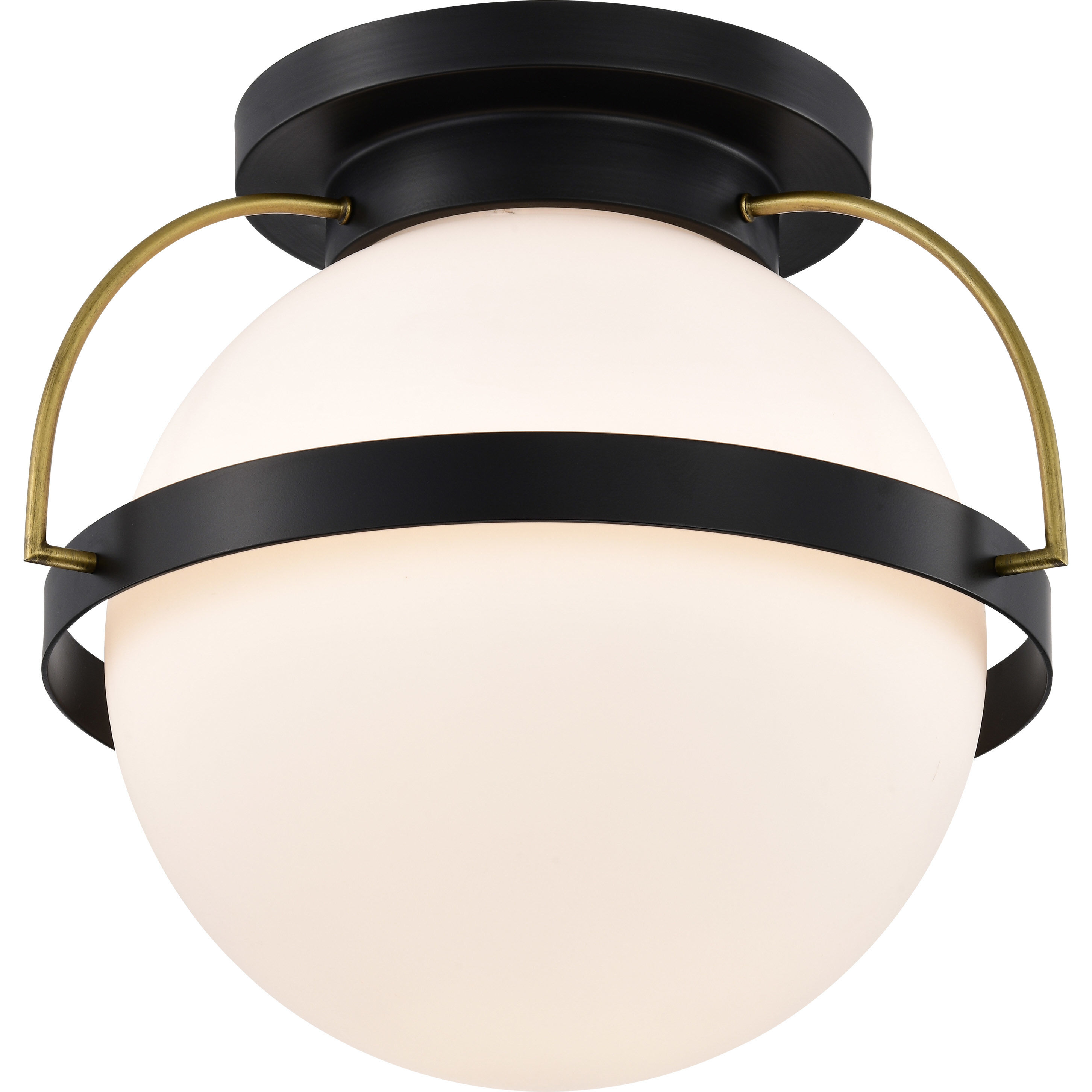 Lakeshore 1 Light 18 inch Matte Black Flush Mount Ceiling Light