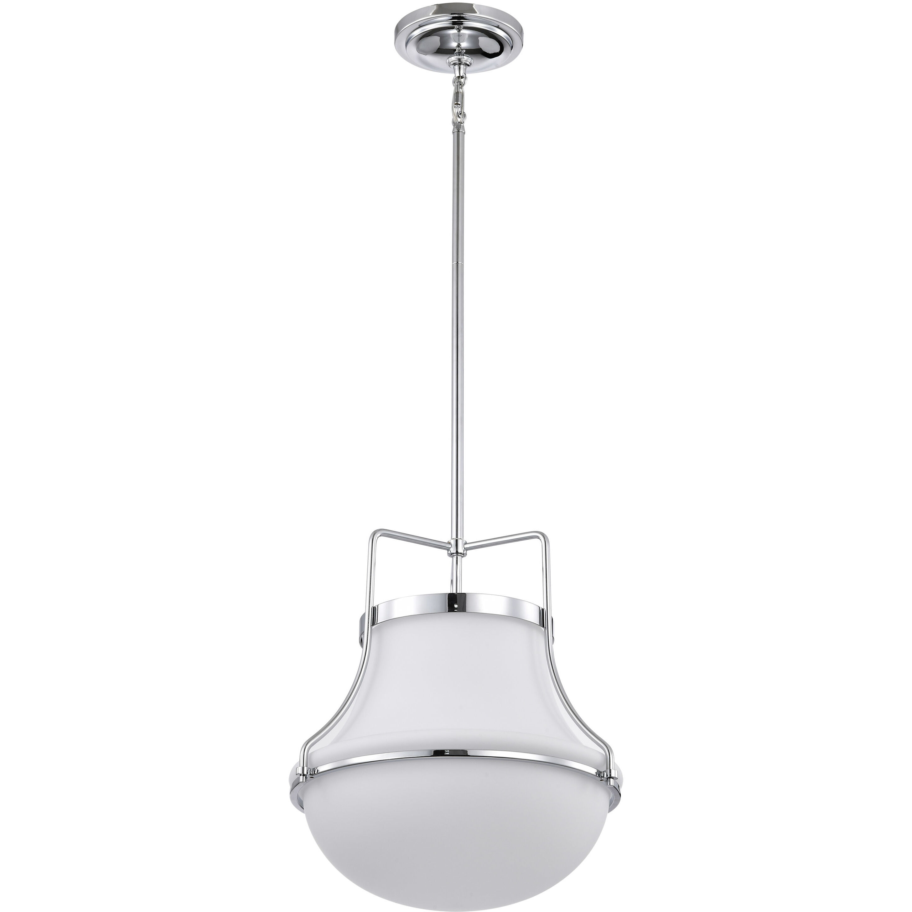 Valdora 1 Light 14 inch Polished Nickel Pendant Ceiling Light