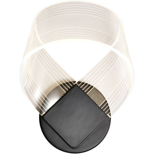 Barnett LED 7.5 inch Matte Black Vanity Light Wall Light