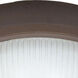 Brentwood 1 Light 8 inch Architectural Bronze Outdoor Bulk Head, Round Cage