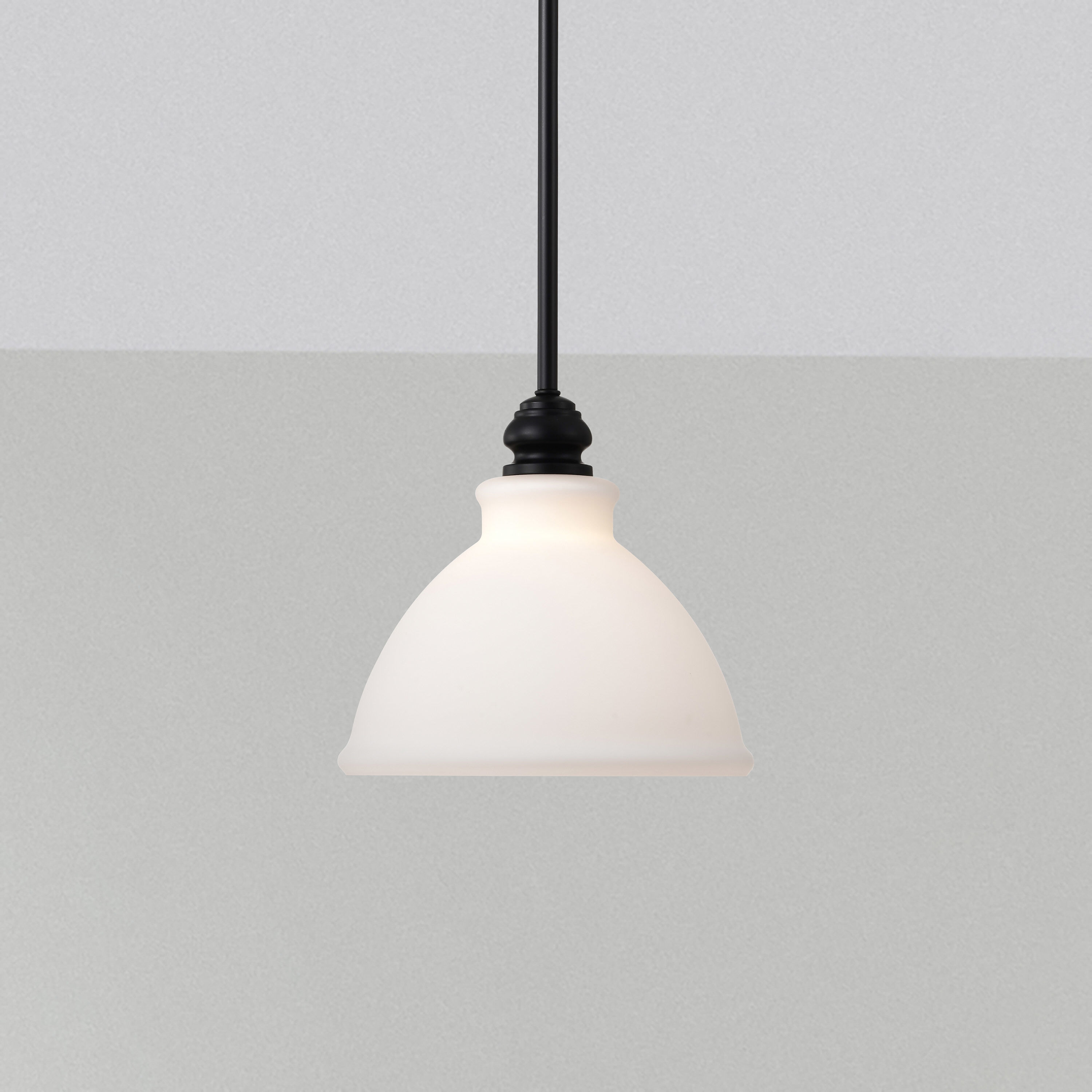 Russel 10 inch Matte Black Pendant Ceiling Light