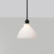 Russel 10 inch Matte Black Pendant Ceiling Light