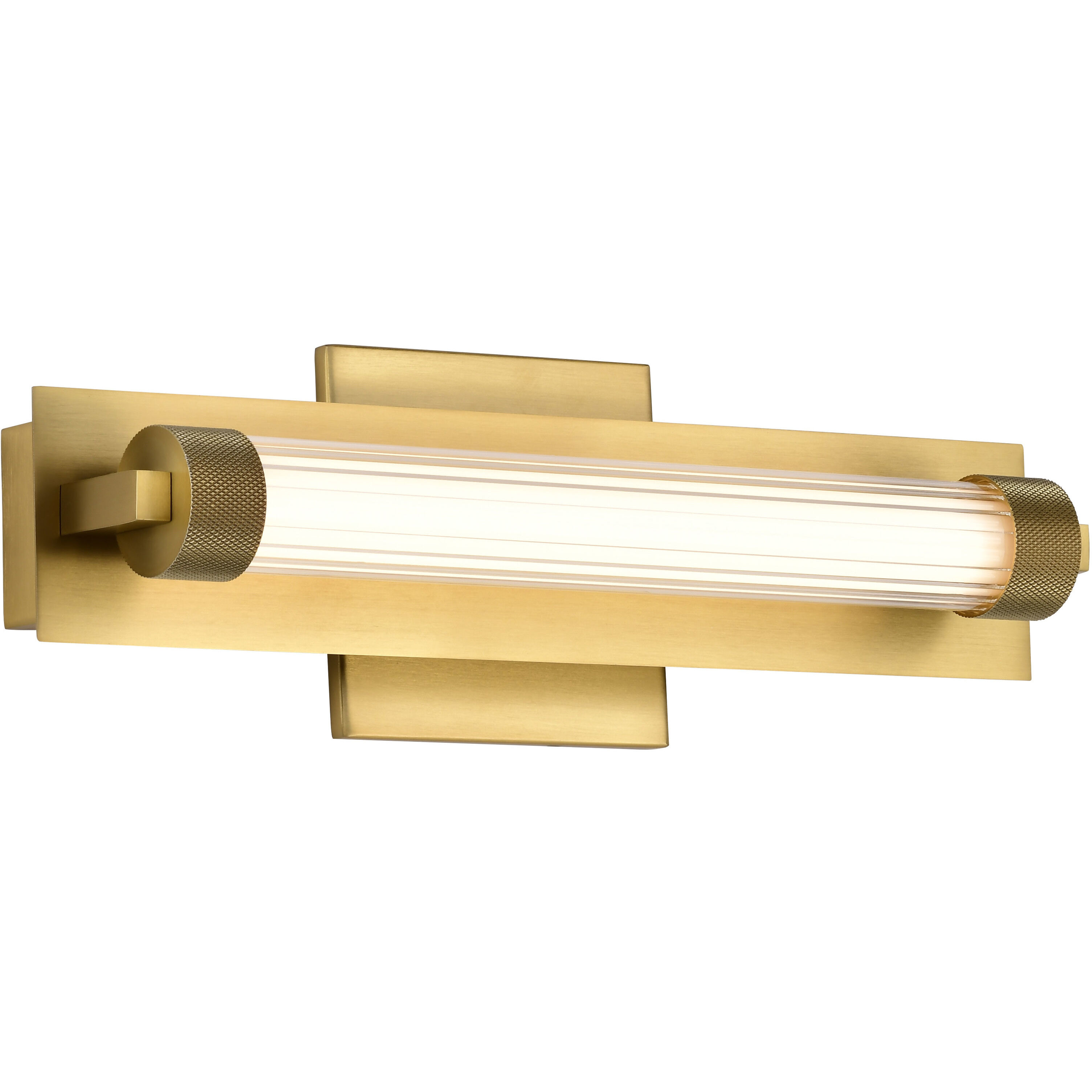 Larissa LED 14 inch Vintage Brass Vanity Wall Light