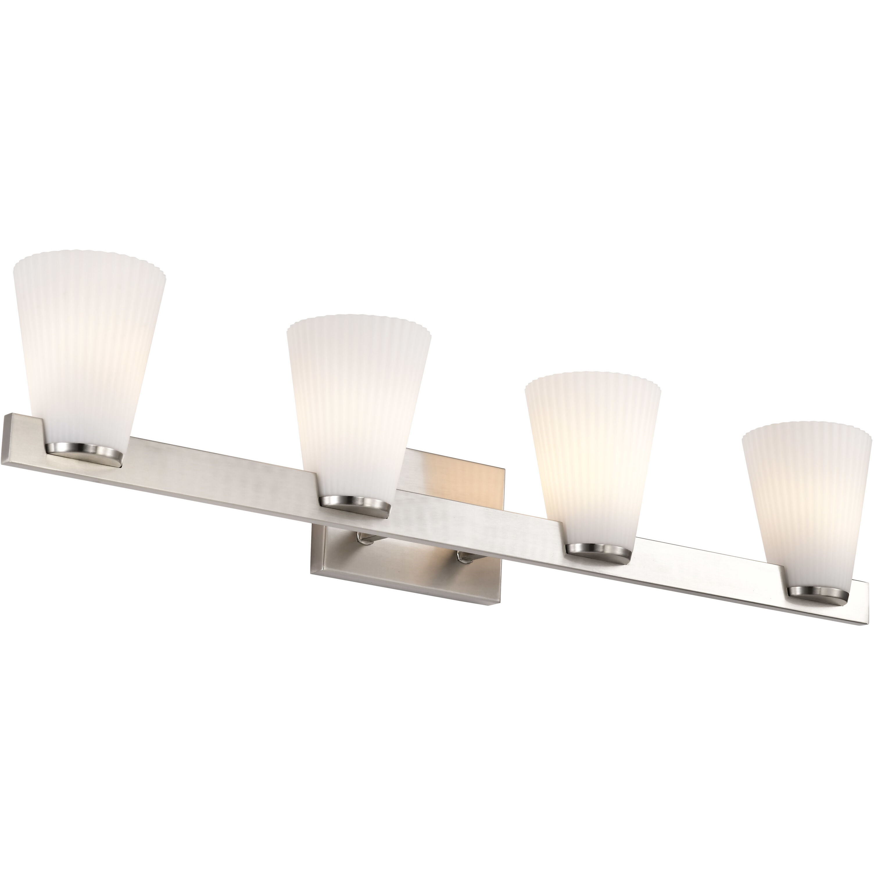 Royale 33.5 inch Brushed Nickel Vanity Wall Light