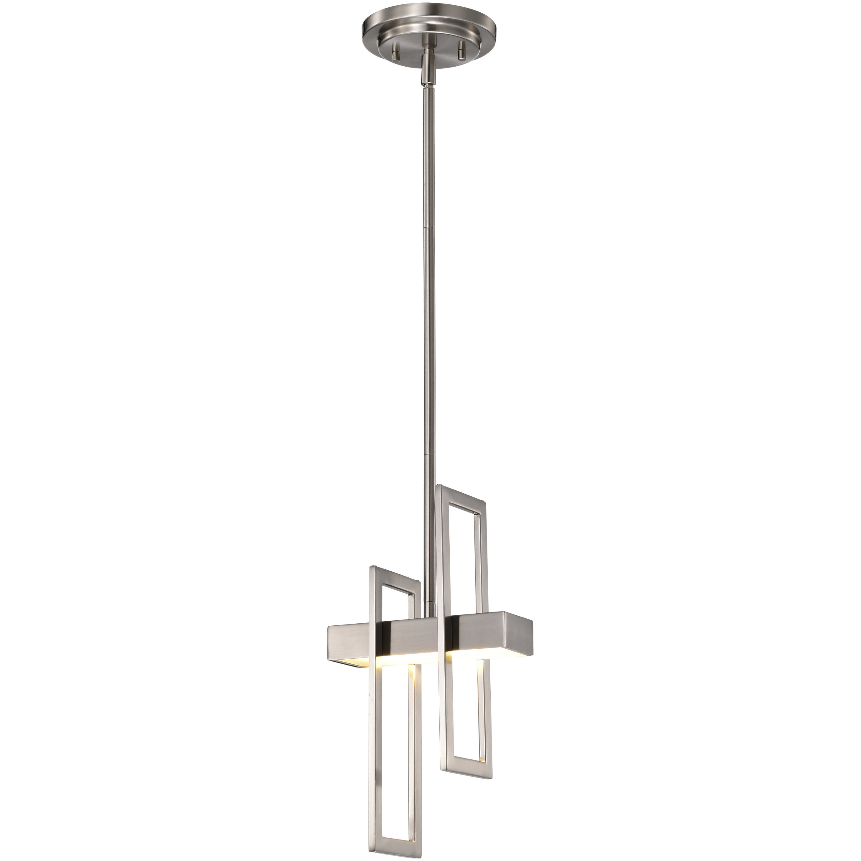 Frame LED 6 inch Brushed Nickel Pendant Ceiling Light