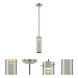 Pulse LED 3 inch Brushed Nickel Mini Pendant Ceiling Light