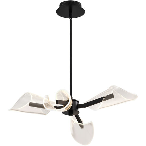 Sedona LED 27.13 inch Matte Black Chandelier Ceiling Light