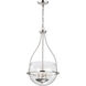 Amado 3 Light 14 inch Polished Nickel Pendant Ceiling Light