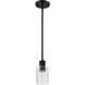 Clarksville 4 inch Matte Black Pendant Ceiling Light