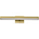 Mila LED 24 inch Vintage Brass Vanity Wall Light