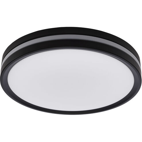 Brentwood LED 11.42 inch Matte Black Flush Mount with Night Light Ceiling Light