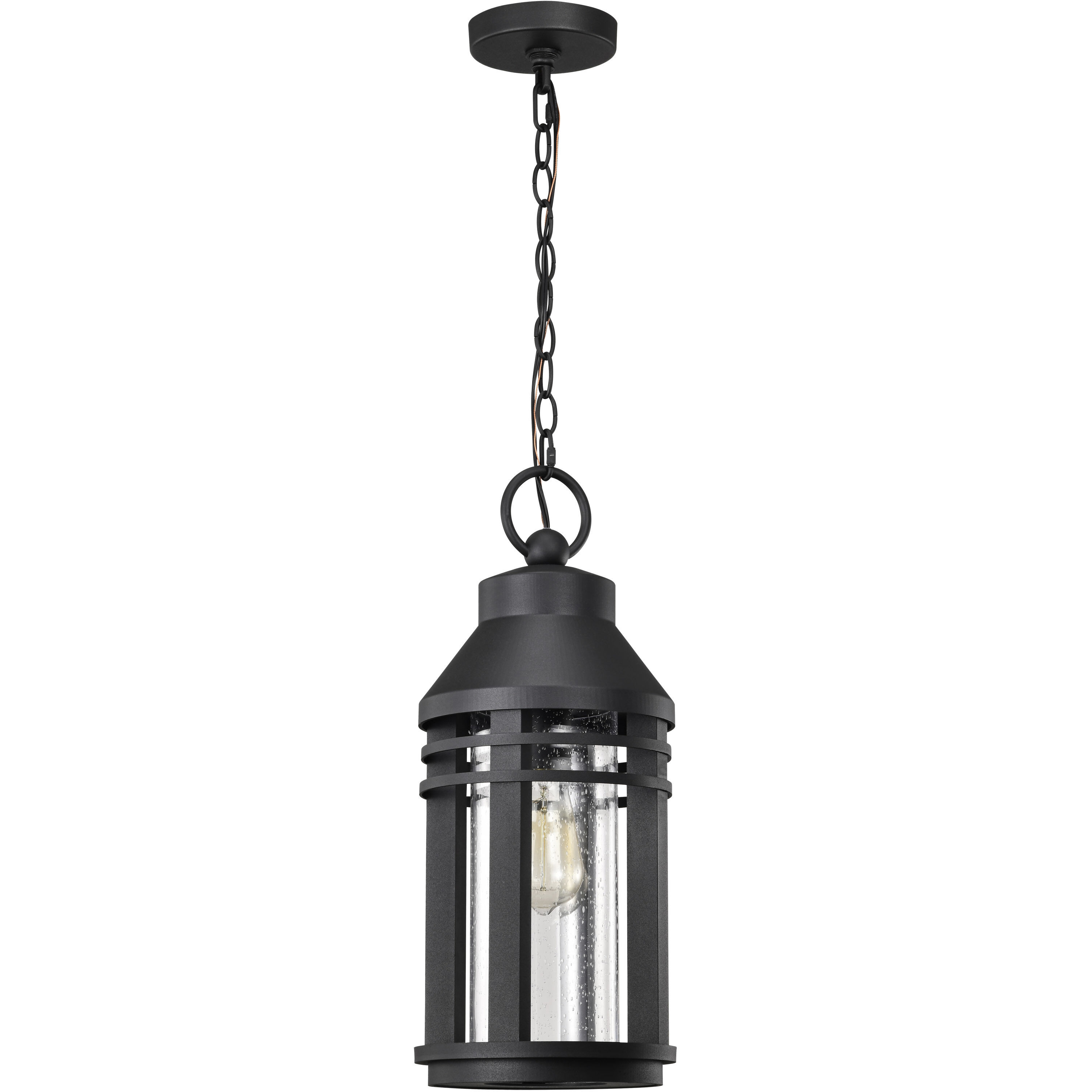 Wilton 1 Light 8.25 inch Matte Black Outdoor Hanging Light