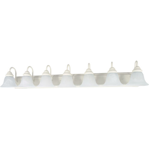 Ballerina 7 Light 48 inch Textured White Vanity Light Wall Light