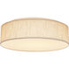 Brentwood LED 15 inch Beige Fabric Flush Mount Ceiling Light