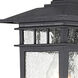 Cove Neck 1 Light 12 inch Textured Black Outdoor Wall Lantern