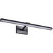 Hazel LED 35.8 inch Black Vanity Wall Light